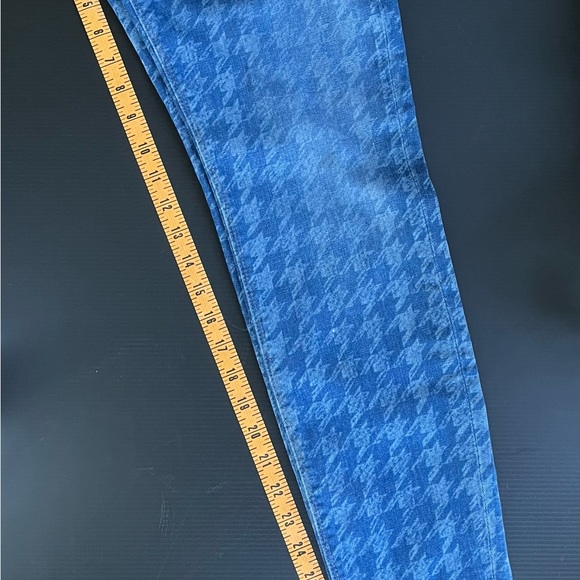 HUDSON KRISTA SUPER SKINNY HOUNDSTOOTH JEANS SIZE 32 - Picture 10 of 13